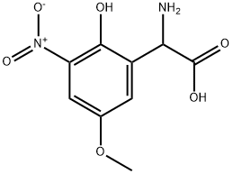 AMINO-(2-HYDROXY-5-METHOXY-3-NITRO-PHENYL)-ACETIC ACID Struktur