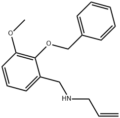 N-(2-(BENZYLOXY)-3-METHOXYBENZYL)PROP-2-EN-1-AMINE Struktur