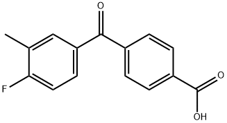 4-(4-FLUORO-3-METHYLBENZOYL)BENZOIC ACID Struktur