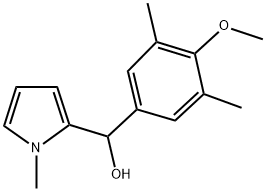 3,5-DIMETHYL-4-METHOXYPHENYL-(1-METHYL-2-PYRROLYL)METHANOL Struktur