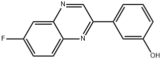 2-(3-HYDROXYPHENYL)-6-FLUOROQUINOXALINE Struktur