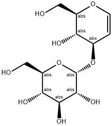 ALPHA-D-GLC(1-3)-D-GLUCAL Struktur