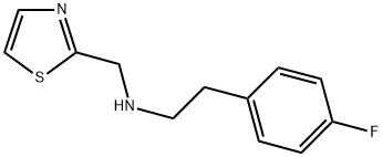 [2-(4-FLUORO-PHENYL)-ETHYL]-THIAZOL-2-YLMETHYL-AMINE Struktur