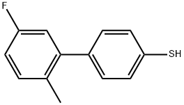 4-(3-FLUORO-6-METHYLPHENYL)THIOPHENOL Struktur