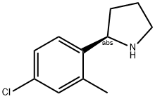 (2R)-2-(4-CHLORO-2-METHYLPHENYL)PYRROLIDINE Struktur