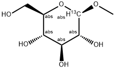 METHYL BETA-D-[1-13C]GLUCOPYRANOSIDE Struktur