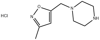 1-[(3-METHYLISOXAZOL-5-YL)METHYL]PIPERAZINE HYDROCHLORIDE Struktur