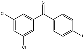 3,5-DICHLORO-4'-IODOBENZOPHENONE Struktur