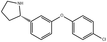 1-[3-((2S)PYRROLIDIN-2-YL)PHENOXY]-4-CHLOROBENZENE Struktur