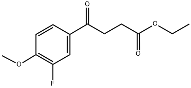 ETHYL 4-(3-FLUORO-4-METHOXYPHENYL)-4-OXOBUTYRATE Struktur