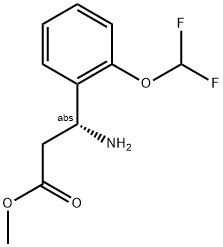 METHYL (3R)-3-AMINO-3-[2-(DIFLUOROMETHOXY)PHENYL]PROPANOATE Struktur