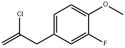 2-CHLORO-3-(3-FLUORO-4-METHOXYPHENYL)-1-PROPENE Struktur