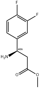 METHYL (3R)-3-AMINO-3-(3,4-DIFLUOROPHENYL)PROPANOATE Struktur