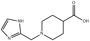 1-(1H-IMIDAZOL-2-YLMETHYL)PIPERIDINE-4-CARBOXYLIC ACID Struktur