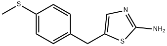 5-[4-(METHYLTHIO)BENZYL]-1,3-THIAZOL-2-AMINE Struktur