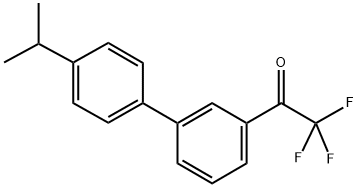 3'-(4-ISOPROPYLPHENYL)-2,2,2-TRIFLUOROACETOPHENONE Struktur