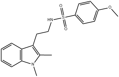 N-[2-(1,2-DIMETHYL-1H-INDOL-3-YL)ETHYL]-4-METHOXYBENZENESULFONAMIDE Struktur