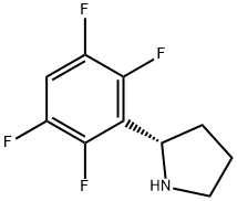 (2S)-2-(2,3,5,6-TETRAFLUOROPHENYL)PYRROLIDINE Struktur