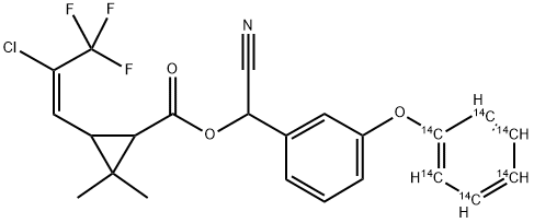 CYHALOTHRIN-UL-PHENOXY-14C Struktur