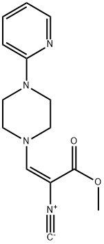 METHYL-3-(4-(2-PYRIDYL)-PIPERAZINO)-2-ISOCYANO-ACRYLATE Struktur