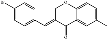 (E)-3-(4-BROMOBENZYLIDENE)-2,3-DIHYDRO-6-METHYLCHROMEN-4-ONE Struktur