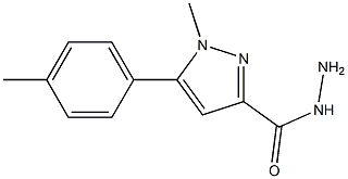 1-METHYL-5-P-TOLYL-1H-PYRAZOLE-3-CARBOHYDRAZIDE Struktur