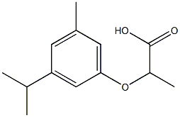 2-(3-ISOPROPYL-5-METHYLPHENOXY)PROPANOIC ACID Struktur