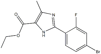 2-(4-BROMO-2-FLUOROPHENYL)-5-METHYL-3H-IMIDAZOLE-4-CARBOXYLIC ACID ETHYL ESTER|