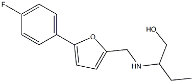 2-(((5-(4-FLUOROPHENYL)-2-FURYL)METHYL)AMINO)BUTAN-1-OL Struktur