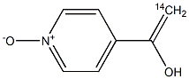 4-PYRIDYLCARBINOL N-OXIDE, [METHYLENE-14C]- Struktur