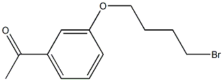 1-[3-(4-BROMO-BUTOXY)-PHENYL]-ETHANONE Struktur