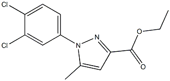 1-(3,4-DICHLORO-PHENYL)-5-METHYL-1H-PYRAZOLE-3-CARBOXYLIC ACID ETHYL ESTER Struktur