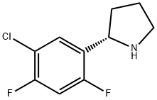 (2S)-2-(5-CHLORO-2,4-DIFLUOROPHENYL)PYRROLIDINE Struktur