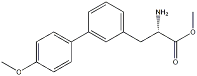 METHYL (2S)-2-AMINO-3-[3-(4-METHOXYPHENYL)PHENYL]PROPANOATE Struktur