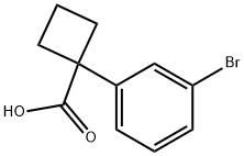 1-(3-BROMOPHENYL)CYCLOBUTANECARBOXYLIC ACID Struktur