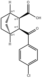 DIENDO-3-(4-CHLORO-BENZOYL)-BICYCLO[2.2.1]HEPTANE-2-CARBOXYLIC ACID Struktur