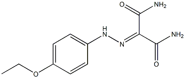 2-[(4-ETHOXYPHENYL)HYDRAZONO]MALONAMIDE Struktur