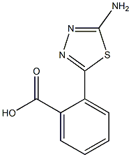 2-(5-AMINO-[1,3,4]THIADIAZOL-2-YL)-BENZOIC ACID Struktur