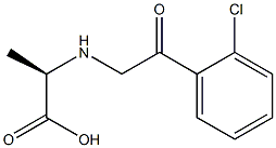 (2R)-2-([2-(2-CHLOROPHENYL)-2-OXOETHYL]AMINO)PROPANOIC ACID Struktur