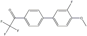 4'-(3-FLUORO-4-METHOXYPHENYL)-2,2,2-TRIFLUOROACETOPHENONE Struktur