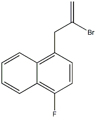 2-BROMO-3-(4-FLUORO-1-NAPHTHYL)-1-PROPENE Struktur