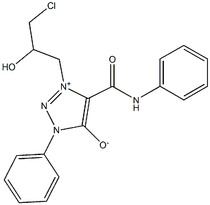 4-(ANILINOCARBONYL)-3-(3-CHLORO-2-HYDROXYPROPYL)-1-PHENYL-1H-1,2,3-TRIAZOL-3-IUM-5-OLATE Struktur