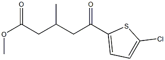 METHYL 5-(2-CHLORO-5-THIENYL)-3-METHYL-5-OXOVALERATE Struktur