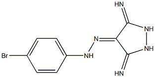 3,5-DIIMINOPYRAZOLIDIN-4-ONE (4-BROMOPHENYL)HYDRAZONE Struktur