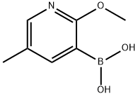 2-METHOXY-5-METHYLPYRIDINE-3-BORONIC ACID Struktur