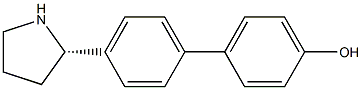 4-[4-((2S)PYRROLIDIN-2-YL)PHENYL]PHENOL Struktur