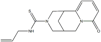 N-ALLYL-6-OXO-7,11-DIAZATRICYCLO[7.3.1.0~2,7~]TRIDECA-2,4-DIENE-11-CARBOTHIOAMIDE Struktur