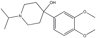 4-(3,4-DIMETHOXYPHENYL)-4-HYDROXY-1-ISOPROPYLPIPERIDINE Struktur