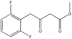 4-(2,6-DIFLUORO-PHENYL)-3-OXO-BUTYRIC ACID METHYL ESTER Struktur