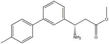 METHYL (3S)-3-AMINO-3-[3-(4-METHYLPHENYL)PHENYL]PROPANOATE Struktur